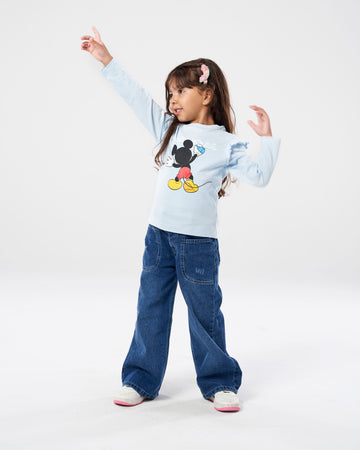 Mickey And Friends Frilled Long Sleeve T-Shirt